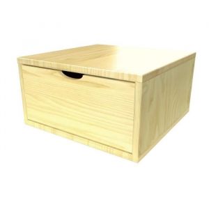 Cube de rangement - ABC MEUBLES - Largeur 50 cm - Bois massif - Tiroir