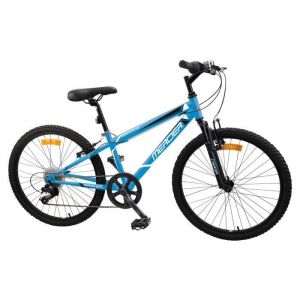 VTT 26 MERCIER fourche télescopique - 18 vitesses - cadre mixte - bleu