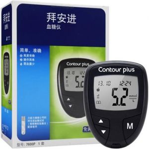 Mètre-Lecteur de glycémie original Bayer Contour Plus pour modulation de glucomcirculation code gratuit te