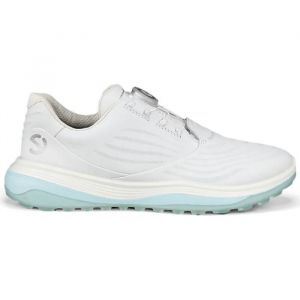 ECCO LT1 BOA - Chaussures de golf femme blanches membrane imperm&eacute;able & syst&egrave;me BOA