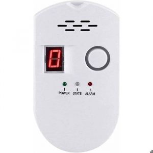 Détecteur de gaz - Non spécifié - Moniteur avec alarme sonore - Détection GPL et gaz naturel - Affichage LED