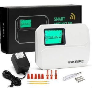 Programmateur drrosage 8 Voies WiFi INKBIRD Minuterie Intelligent Arrosage Auto 4 Options Darrosage jours cycliques Ecran LCD