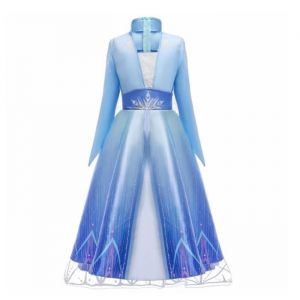 Robe de princesse Cosplay La Reine des Neiges pour fille - ECELEN - Bleu - Intérieur - À partir de 3 ans