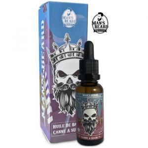 Huile de Barbe - Mans Beard - Canne à Sucre - 30ml - Hydratant - Ingrédients Naturels