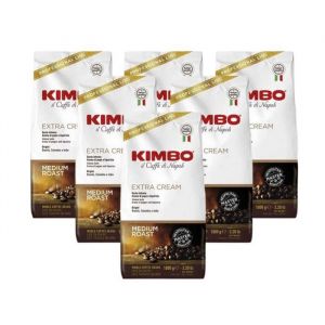Caf&eacute; en grain EXTRA CREAM KIMBO &ndash; 6x1 KG