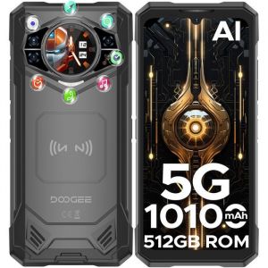 DOOGEE S200X Téléphone Portable Débloqué 5G DDR5 32+512Go Caméra 100MP 672FHD+ 120Hz Batterie 10100mAh/33W Smartphone NFC/WiFi6