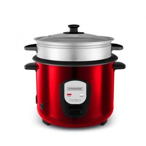 Cuiseur à Riz De 18 L Rouge Avec Panier Vapeur Japan X Red De Kitchencook