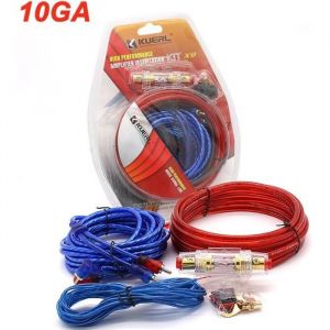 Kit de C&acirc;blages Amplificateur de voiture - AMP C&acirc;blage Fusible Audio du Sonore Cables Pour Voiture 10GA