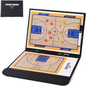 Basketball Tableau Tactique Coach Magnétique Stratégie de dentraînement Plaque Portable Basket-ball Compétition Coaching Marqueur