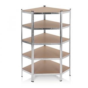 &Eacute;tag&egrave;re sur Pied EASYmaxx Design Industriel 180 x 90 x 40 cm avec capacit&eacute; de charge 875 kg avec 5 &eacute;tag&egrave;res r&eacute;glables pentagonal