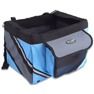 Panier avant de vélo pour petits chien chatTransporteur animaux de compagnie vélo guidon sac de transport Voyage Bleu