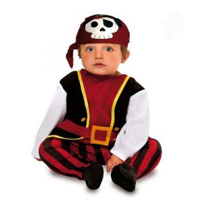 D&eacute;guisement Pirate B&eacute;b&eacute; gar&ccedil;on - Taille 7-12 mois - Concinnatis - Combinaison et foulard pour la t&ecirc;te