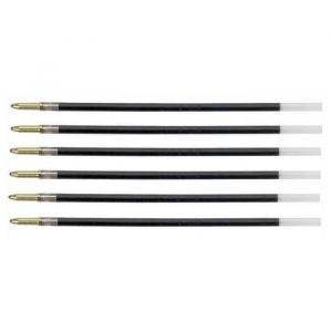 Recharge Stylo Bille - BIC - 4 COLOURS - Pointe Moyenne 1 mm - Couleur Bleue - Lot de 6