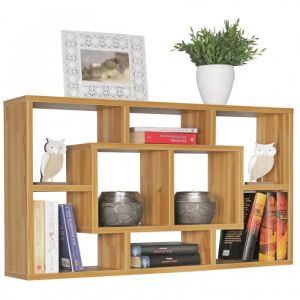 Étagère murale design moderne ALEX - WOHNLING - Hêtre - 85 x 16 x 48 cm - Meuble de salon - Étagère murale