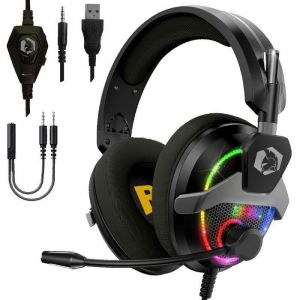 EMPIRE GAMING  H-13 Casque Gamer RGB - pour PS5. PS4. Xbox One/Series. Switch. PC. Mac. Smartphones. Tablettes - T&eacute;l&eacute;command - Noir