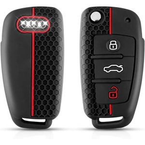 Protection Coque Cl&eacute; Audi Compatible pour Audi A1 A3 A4 A6 A8 S3 S4 S6 RS4 RS6 Q2 Q3 Q5 Q7 TT R8 Seat Exeo Coque de Cl&eacute; de