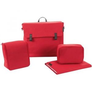 BEBE CONFORT Sac à langer Modern Bag avec matelas à langer et compartiment isotherme - Vivid Red