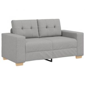 PROMOTION Canapé loveseat CLIC-CLAC - gris nuage 120 cm - Tissu 71925 - BestMeuble