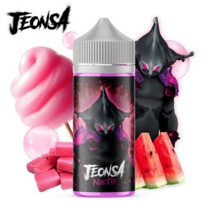 E-liquide Noctis (Barbe a papa Bubble Gum Pastèque Fraiche) Jeonsa 100ml + 4 booster de nicotine