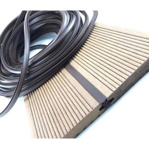 Ruban à joint avec fil anti-étirement pour tous les systèmes de terrasse Bois 1 mètre courant 5-7 mm Joint pour lames BRUN foncé