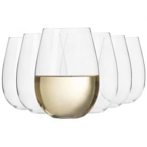Krosno Grand Verre &agrave; Vin Blanc sans Pied - Lot de 6 Verres - 500 ml - Collection Harmony - Lavable au Lave-Vaisselle