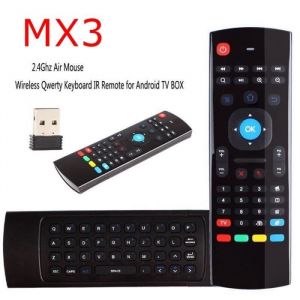 Couleur MX3 A MX3 t&eacute;l&eacute;commande vocale intelligente sans fil RF 2.4G pour X96 mini KM9 A95X H96 MAX Android TV Box