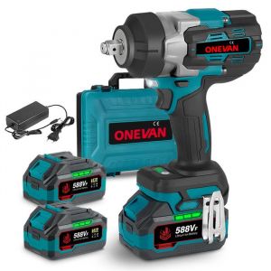 Cl&eacute; &agrave; chocs - ONEVAN - 1/2 1700 Nm - 20V sans fil - 2x3Ah + malette - 2500 tr/min