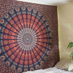 Tapisserie Tenture Murale Literie Mandala Indien Bohme150X130cm Odipie