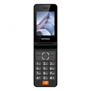 Konrow Senior Flip (4G - 2.8 - Avec Station de charge) Noir - Tout Opérateurs