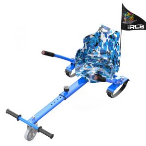 RCB Hoverkart Accessoire pour Gyropode Auto-Équilibrage - Siège Karting Ajustable (20kg Min-100kg Max) - Bleu