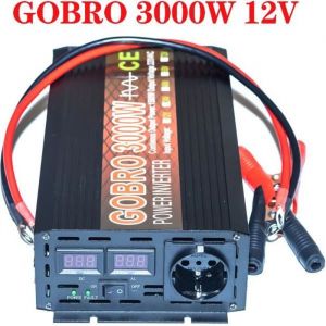 Convertisseur 3000W pur sinus ecran LCD（DC 12V à 220V AC ）- Onduleur