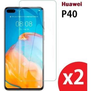Protection écran - HUAWEI - P40 - Verre trempé - Lot de 2 - Résistant aux rayures
