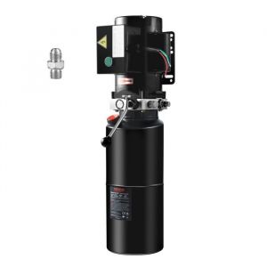 Pompe Hydraulique - VEVOR - Groupe Hydraulique AC 220V 95L Simple Effet pour Camion à Benne Basculante
