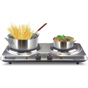 90.825 Double Plaque De Cuisson Electrique Argent 1000 W[YC347]