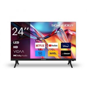 SCHNEIDER - 24A2 - TV LED FHD 24(60cm) - Smart Vidaa - 1920 x 1080  HD - HDMIx3 - USBx2 - Netflix - Youtube - Prise 12Volts