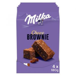 MILKA - Brownie Chocolat Individuel 180g - Lot de 4