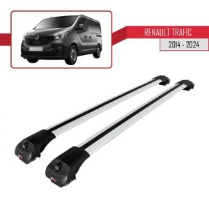 Barres de Toit ACE-1 Railing pour Renault Trafic 2014-2024 - Gris - Aluminium - Charge utile < 300 kg