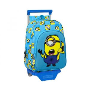 Cartable à roulettes Minions Minionstatic Bleu (26 x 34 x 11 cm)