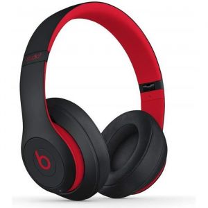 Beats Studio3 Casque sans Fil - BEATS Studio3 Wireless Casque audio Bluetooth - Collection Décennie de Beats - Noir-Rouge Défi