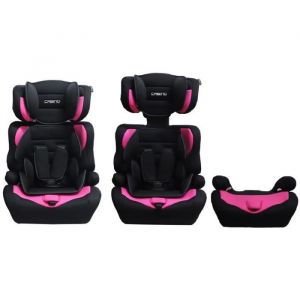 Siège auto pour enfants Cabino I-Size Groupe 1/2/3 (76-150 cm) De 15 mois à 12 ans – Siège auto bébé & Réhausseur - Noir / Rose