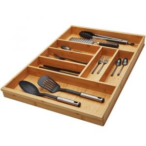ORGA-BOX 3 Range-couverts BAMBOO 80 cm (473 x 697 mm) avec 7 compartiments en bois pour Nobilia / Noblessa à partir daoût 2012