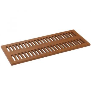 Tapis de bain en teck HWC-M86 tapis de douche Tapis de bain teck de haute qualité B-Grade (bois de cur 20-30 ans) 3