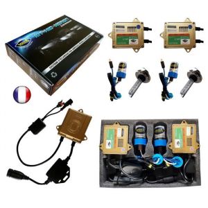 Kit HID Xénon Marque FRANCAISE Vega® H7 12000K 55W Canbus anti erreur ODB Conception ASIC ampoules à embase métallique