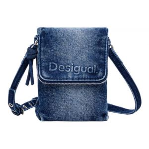 Desigual Sac à épaule bandoulière bleu pour femme - Across Body Bag Denim Medium Wash 300161