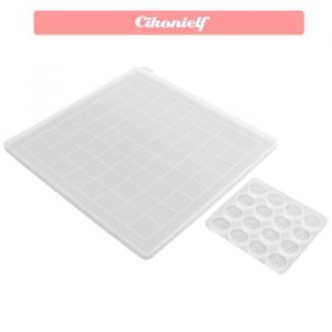 zerone Moules d&rsquo;&eacute;checs &Eacute;chiquier pour R&eacute;sine Damier 2 Pi&egrave;ces D&eacute;checs Transparent Bricolage R&eacute;sine quincaillerie consommable