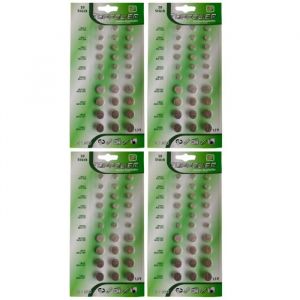 Lot de 120 Piles bouton plates Alkaline 15V compatibles AG1-AG3-AG4-AG10-AG12-AG13 - Yuan Yuan