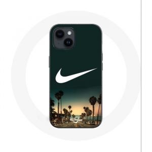 Coque - Nike - Iphone 14 Plus - Souple - Noir - Palmier Miami