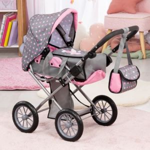 Poussette Landeau pour Poup&eacute;e 3 en 1 - BAYER - Hauteur R&eacute;glable - Accessoires Inclus