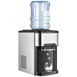 GOPLUS Machine à Glaçons 3 en 1 avec Glace 181KG/24H Eau Chaude et Froide Distributeur deau avec Réservoir 3 L Contrôle