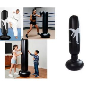 Punching Ball Enfants 160cm Sac de Frappe Enfant pour Boxe Taekwondo et Équipement dEntraînement Cadeau pour Filles et Garçons